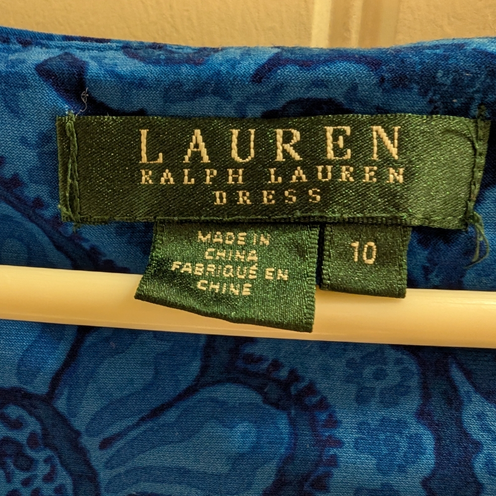 Blue Patterned Dress - Picture 2 of 4